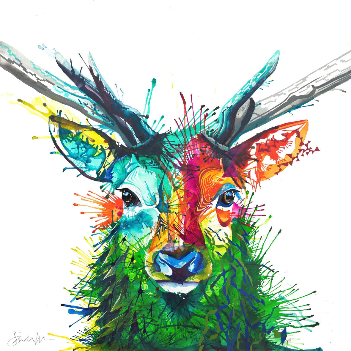 Wallart | Animal art | Wall Art | Bright Wall Art | Modern Art | Living Room Wall Art