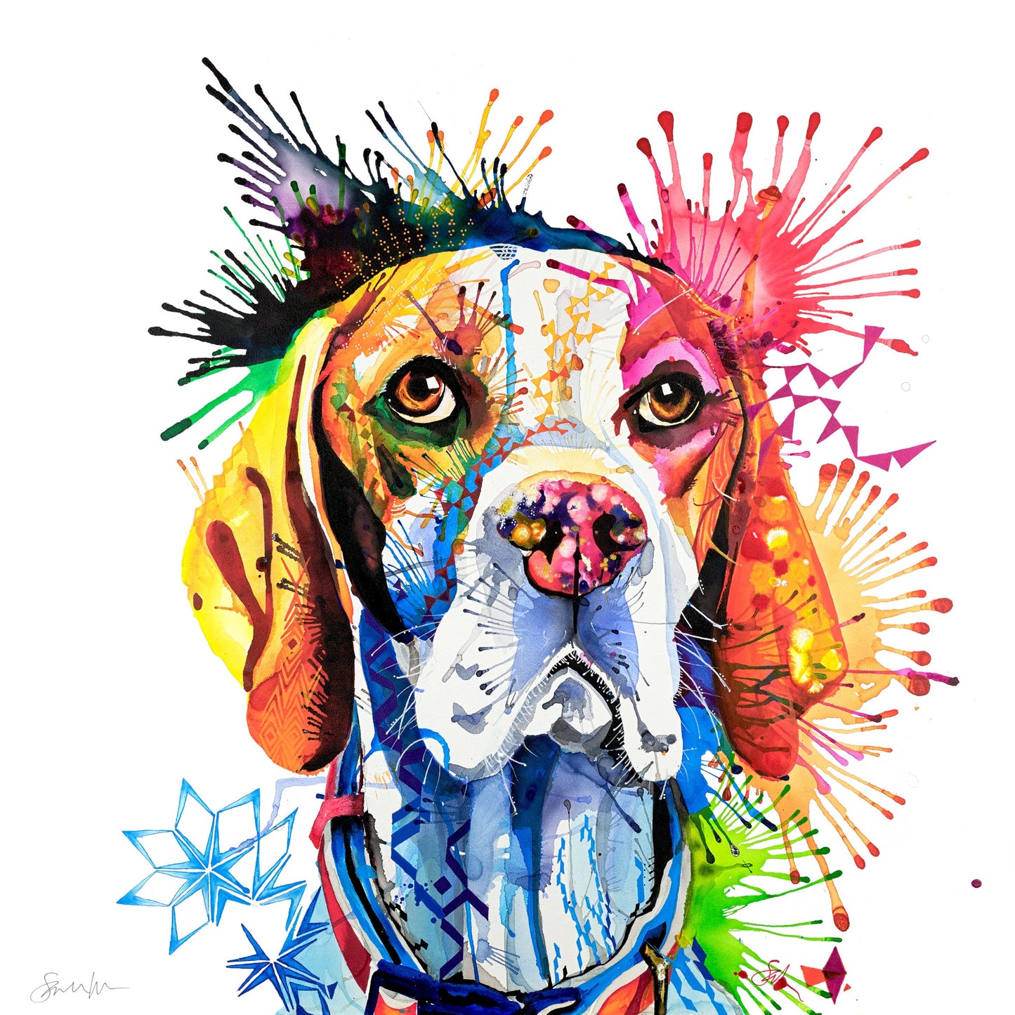 Dog Drawings | Dog Artwork | Dog Painting | Dog Portrait Artists UK | Dog Canvas Prints | Wall Art | Wall Prints