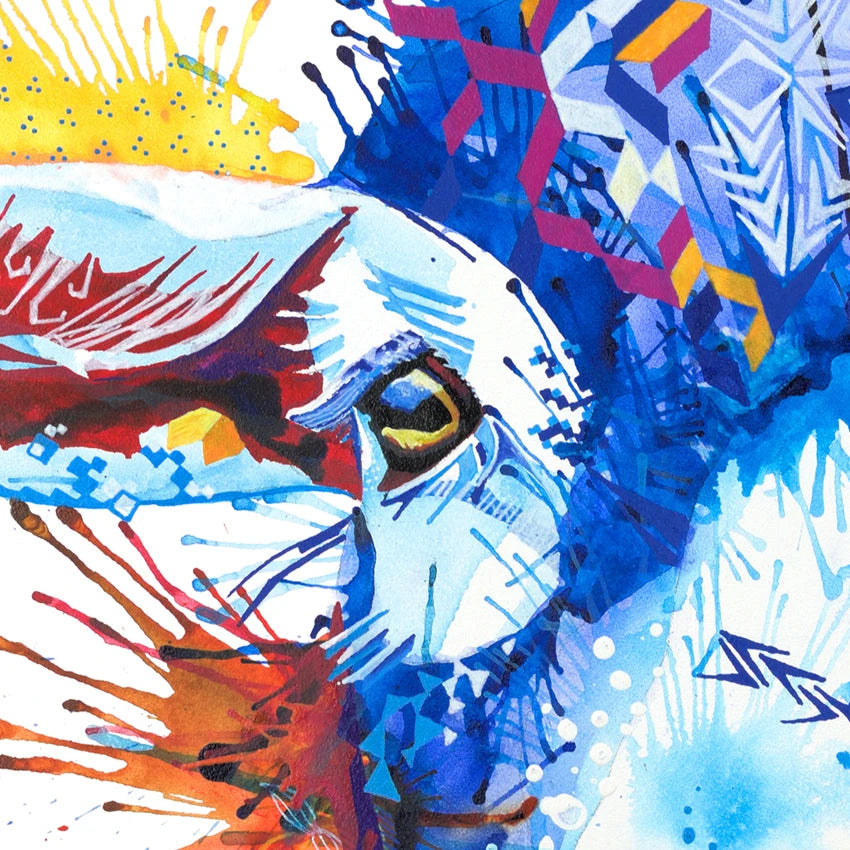 Wall Art | Framed Prints | Sarah Taylor | Modern Art | Framed Wall Art | Pet Portraits | Abstract Art | Framed Art | Bright Wall Art | Colourful Animal Art