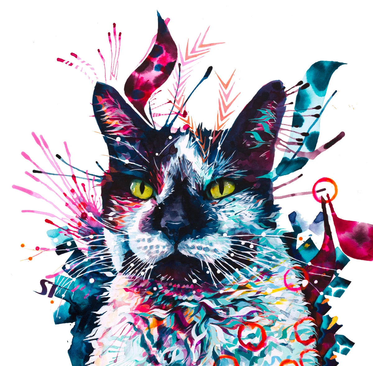 Dog Painting | Artwork | Animal art | Wall Art | Personalised Dog Portrait | Bright Wall Art