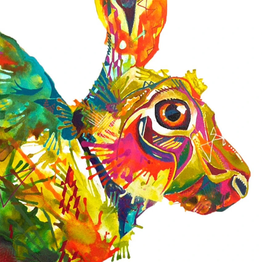 Rabbit Prints | Wall Art | Framed Prints | Sarah Taylor | Modern Art | Framed Wall Art | Pet Portrait Artists | Pet Portraits | Art Commissions