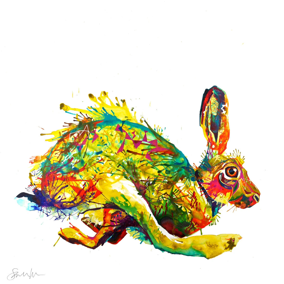 Rabbit Prints | Wall Art | Modern Art | Pet Portrait Artists | Framed Prints | Animal Print