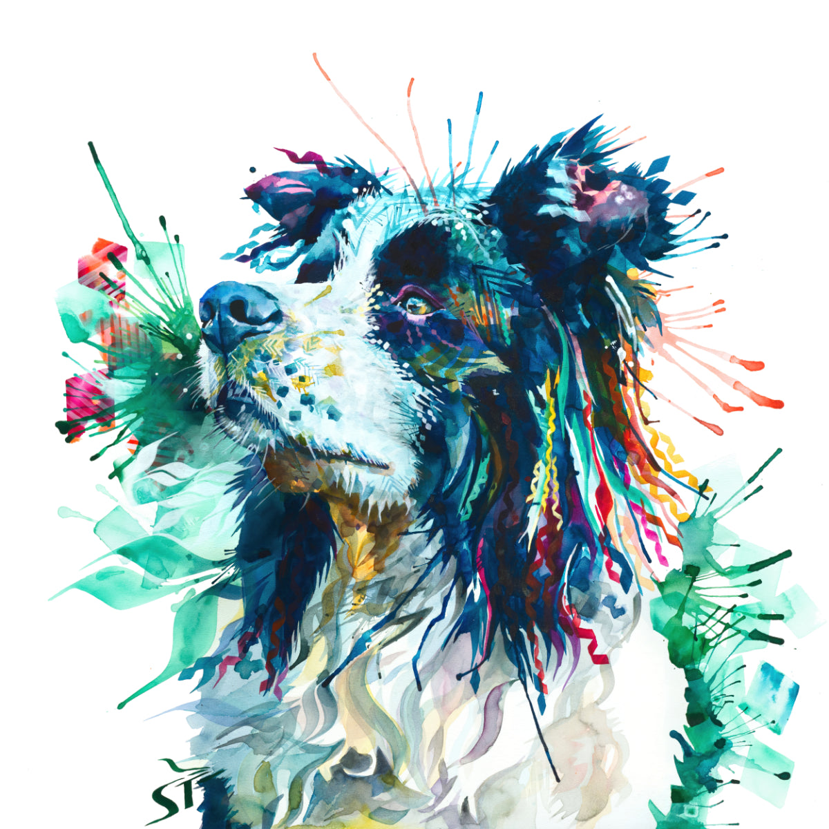Dog Drawings | Dog Portrait | Dog Artwork | Wall Art | Wall Art Unusual | Wall Art