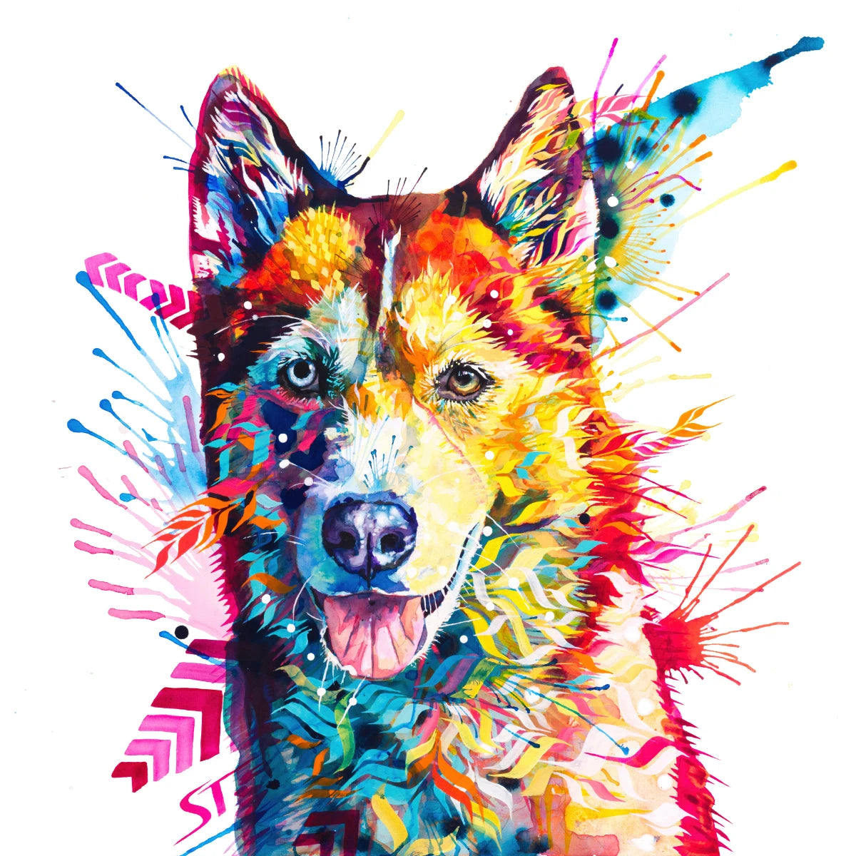 Dog Drawings | Dog Artwork | Dog Painting | Dog Portrait Artists UK | Dog Canvas Prints | Wall Art | Wall Prints