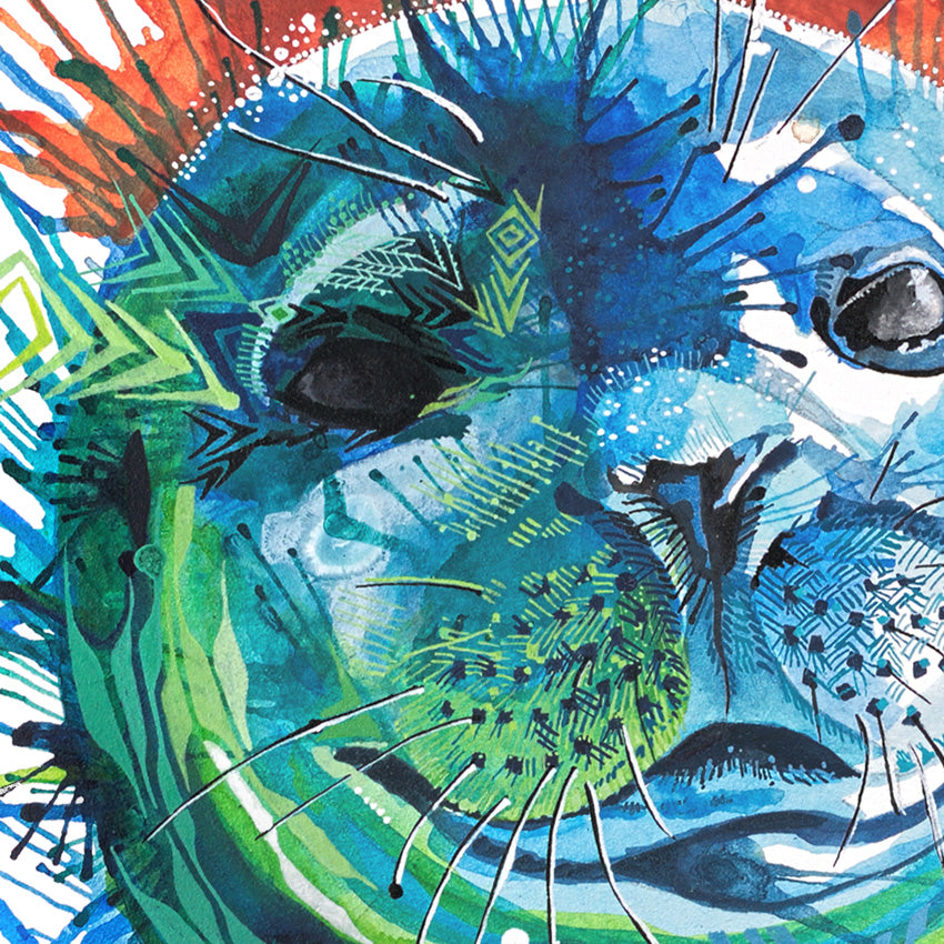 Wall Art | Framed Prints | Sarah Taylor | Modern Art | Abstract Art | Framed Art | Bright Wall Art | Colourful Animal Art