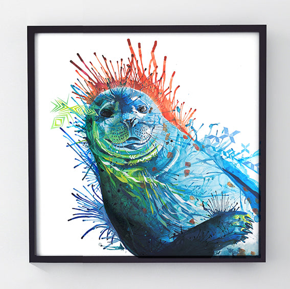 Wall Art | Framed Prints | Sarah Taylor | Modern Art | Abstract Art | Framed Art | Bright Wall Art | Colourful Animal Art