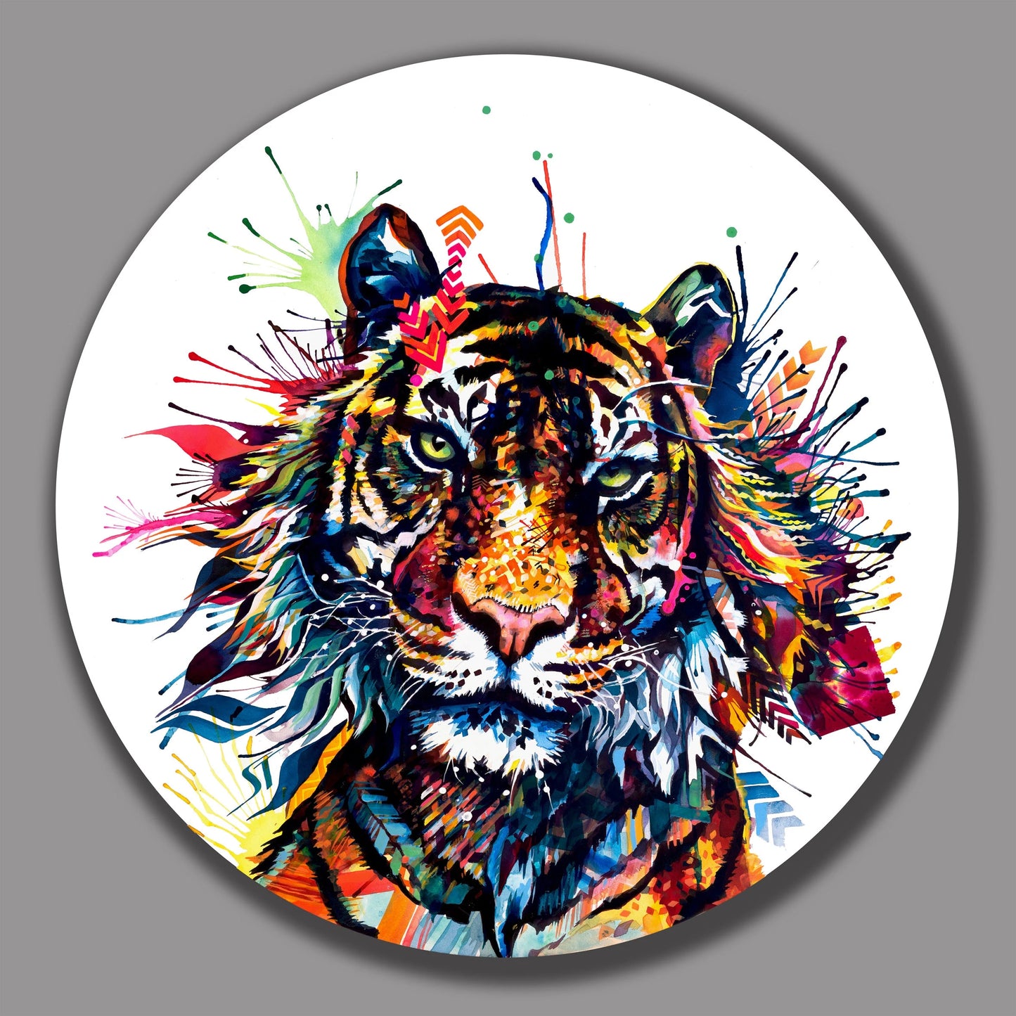 Tiger Artwork | Cat Painting | Wall Art | Modern Art | Animal Portraits | Framed Art