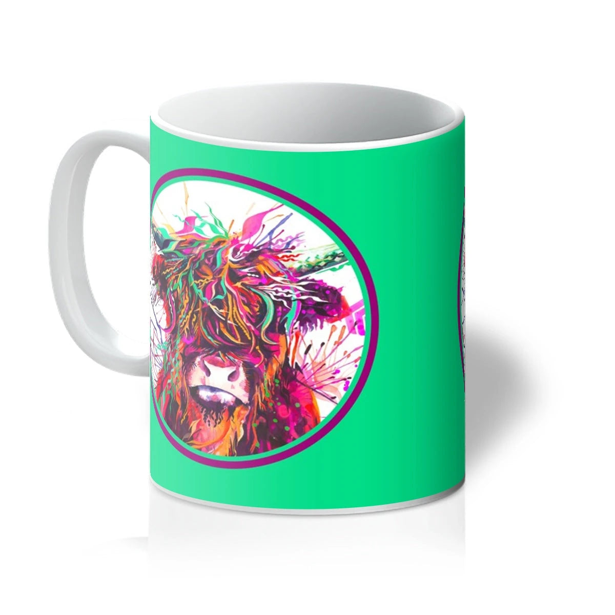Highland Cow Mug | Highland Cow Print | Animal Mugs | Animal On Mugs | Animal Art | Sarah Taylor | Abstract Wall Art | Framed Art | Modern Art | Framed Prints | Animal Portraits