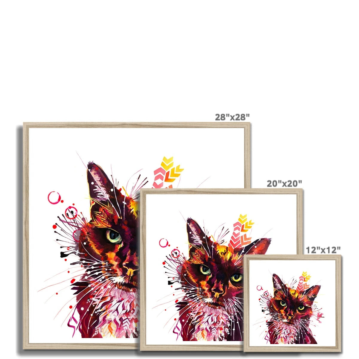 Wall Art | Cat Artwork | Sarah Taylor | Wall Prints | Framed Wall Art | Framed Prints | Abstract Wall Art