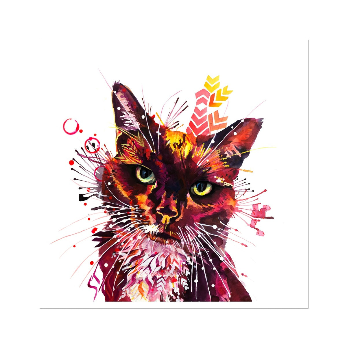 Wall Art | Cat Artwork | Sarah Taylor | Wall Prints | Framed Wall Art | Framed Prints | Abstract Wall Art