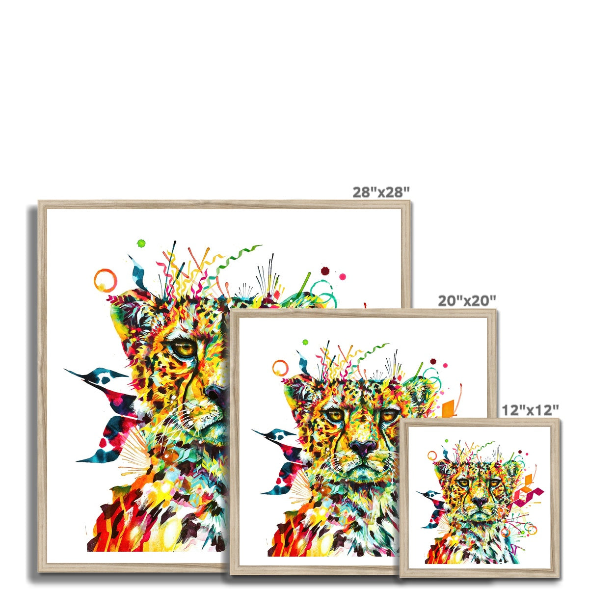 Wall Art | Cat Artwork | Framed Prints | Sarah Taylor | Wildlife Art | Modern Art | Framed Wall Art | Pet Portraits | Abstract Art | Framed Art | Bright Wall Art | Colourful Animal Art