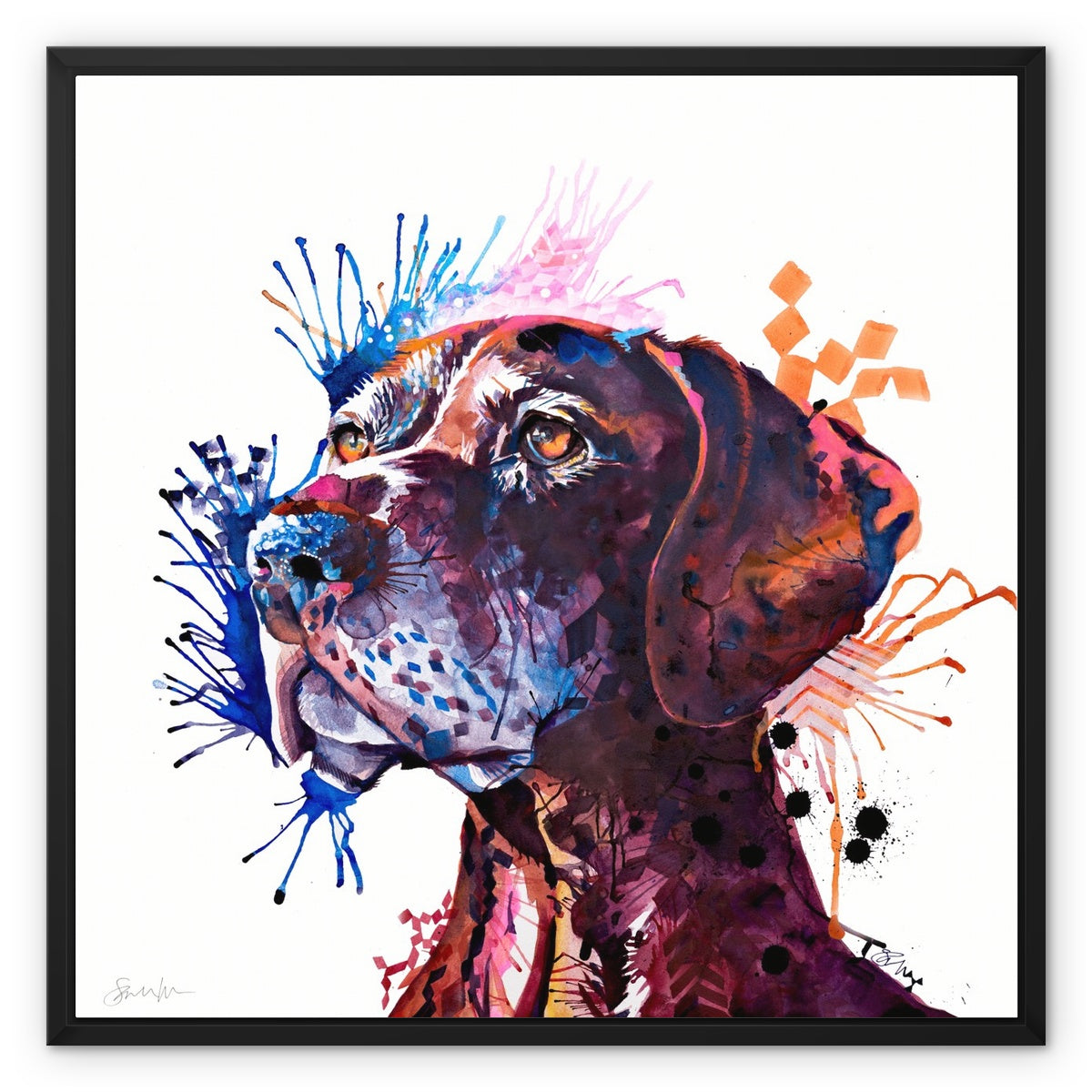 Dog Drawings | Dog Portrait | Sarah Taylor | Pet Portrait Artists | Pet Portraits | Art Commissions | Framed Prints | Wall Prints | Living Room Wall Art