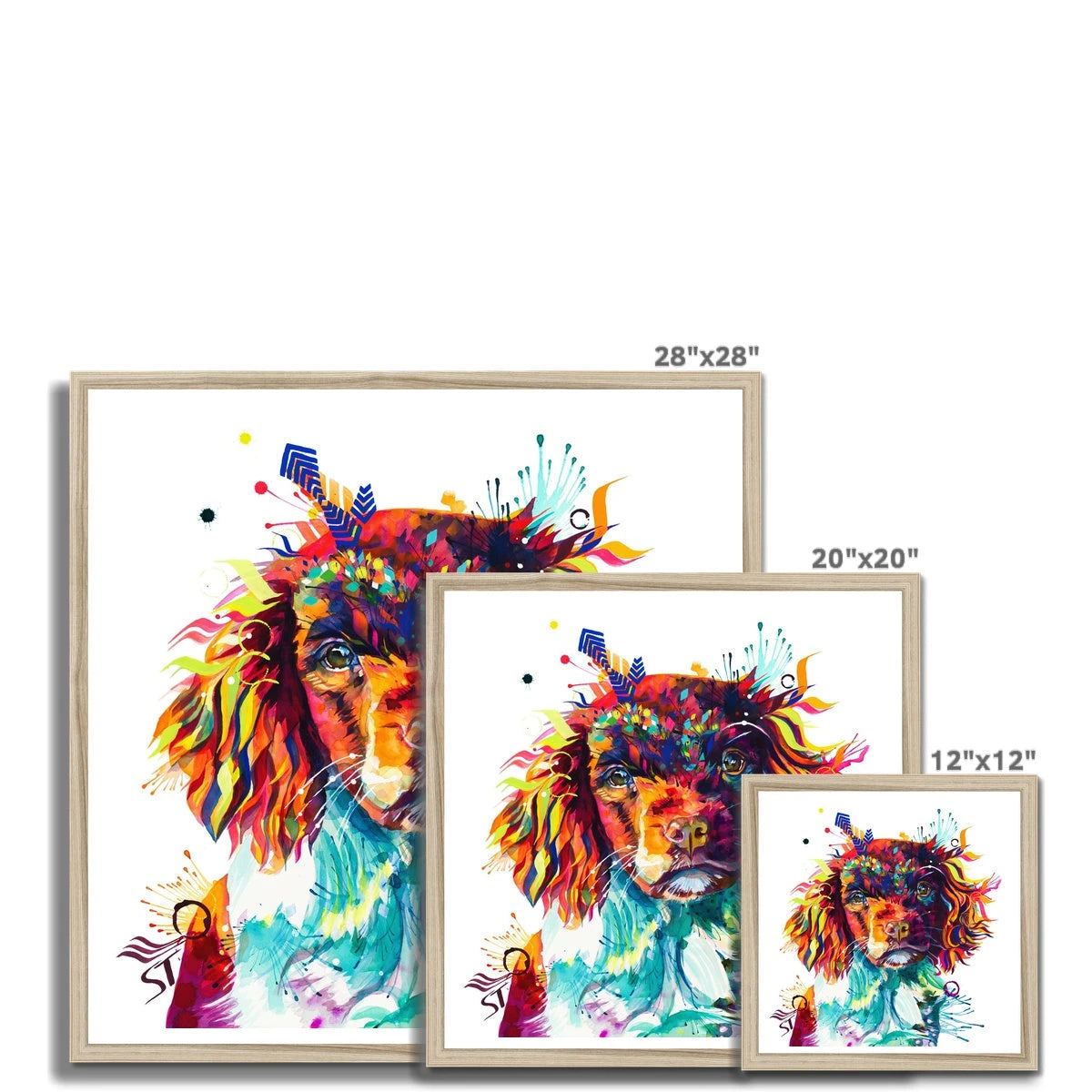 Dog Portrait | Sarah Taylor | Wall Art | Modern Wall Art | Dog Drawings | Modern Art