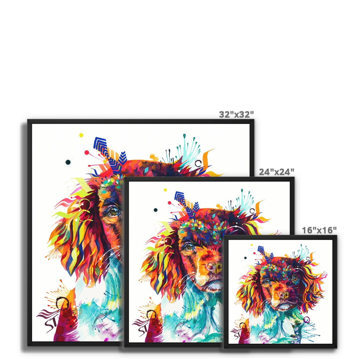 Wallart | Dog Drawings | Modern Art | Pet Portraits | Framed Wall Art | Dog Artwork