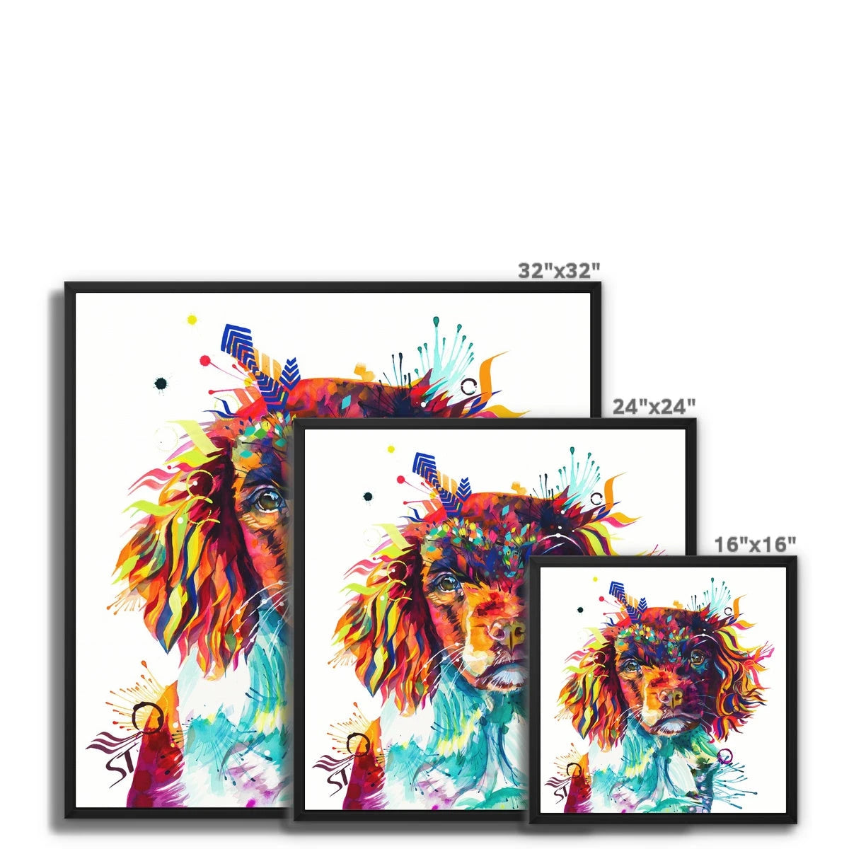 Wallart | Dog Drawings | Modern Art | Pet Portraits | Framed Wall Art | Dog Artwork