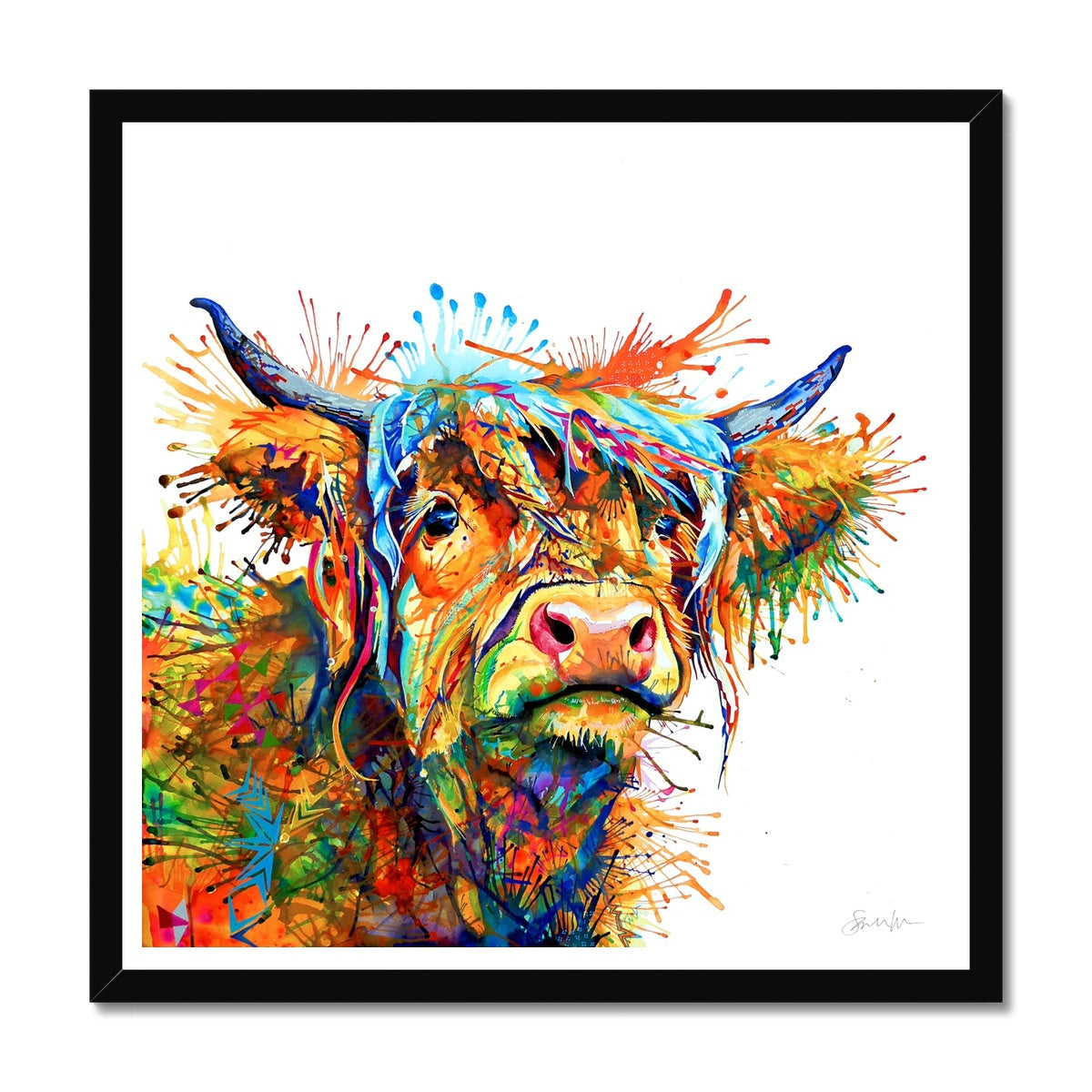 Highland Cow Painting | Highland Cow Painting (UK) | Wall Art | Animal Artwork | Sarah Taylor | Wall Prints