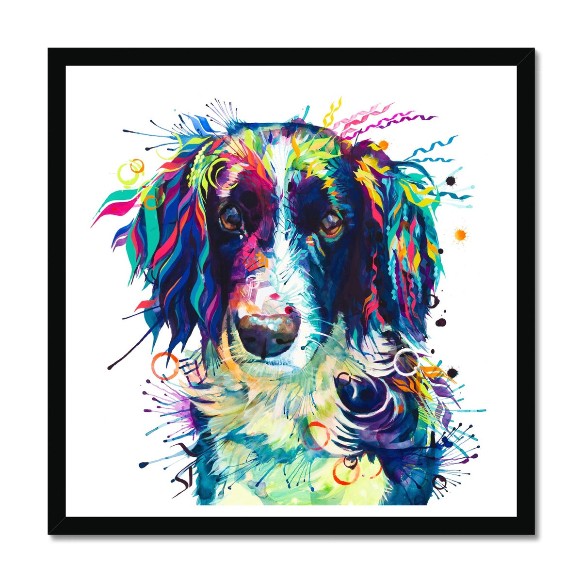 Wallart | Dog Drawings | Modern Art | Pet Portraits | Framed Wall Art | Dog Artwork