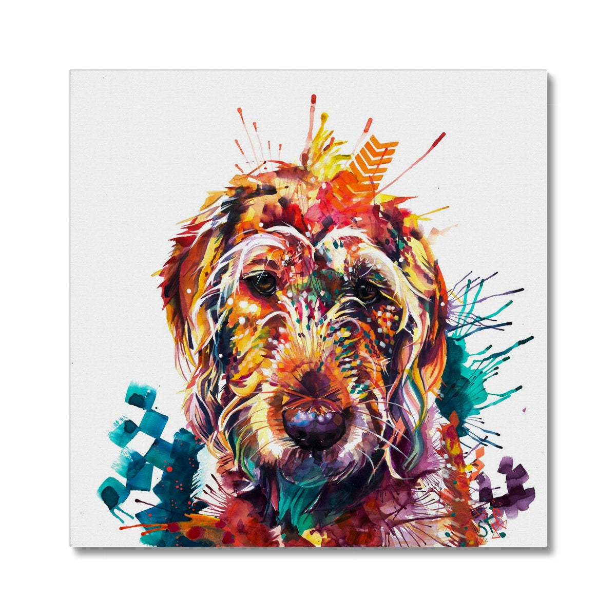 Dog Drawings | Dog Portrait | Dog Canvas Prints | Personalised Dog Portrait | Sarah Taylor | Framed Prints | Wall Prints