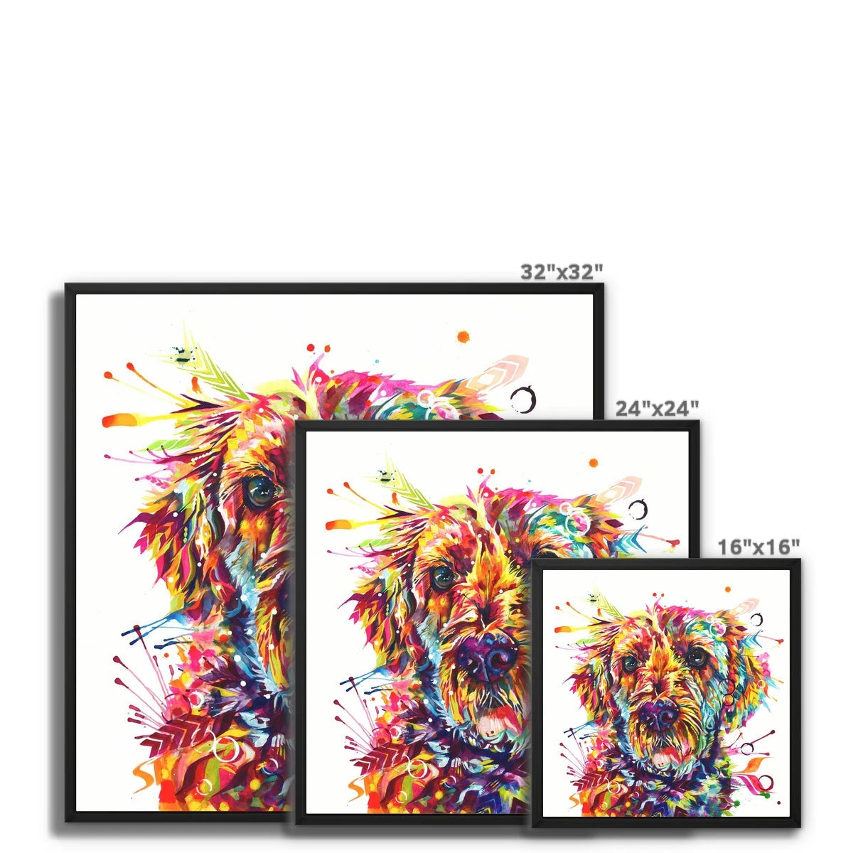 Dog Portrait | Dog Drawings | Wall Art | Modern Art | Dog Painting | Dog Portrait Artists UK