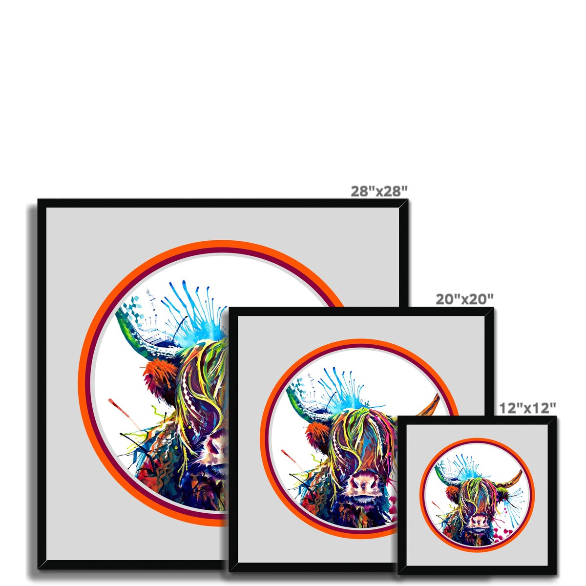 Highland Cow Painting | Highland Cow Painting (UK) | Wall Art | Animal Artwork | Sarah Taylor | Living Room Wall Art