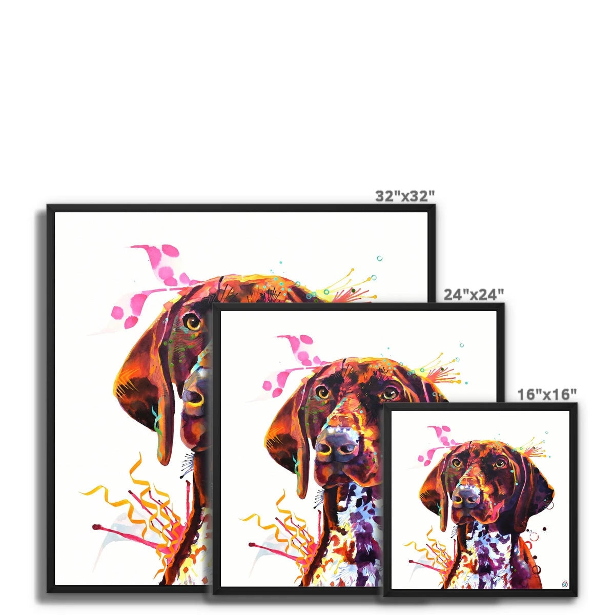 Wallart | Dog Drawings | Dog Portrait | Framed Prints | Wall Art Living Room