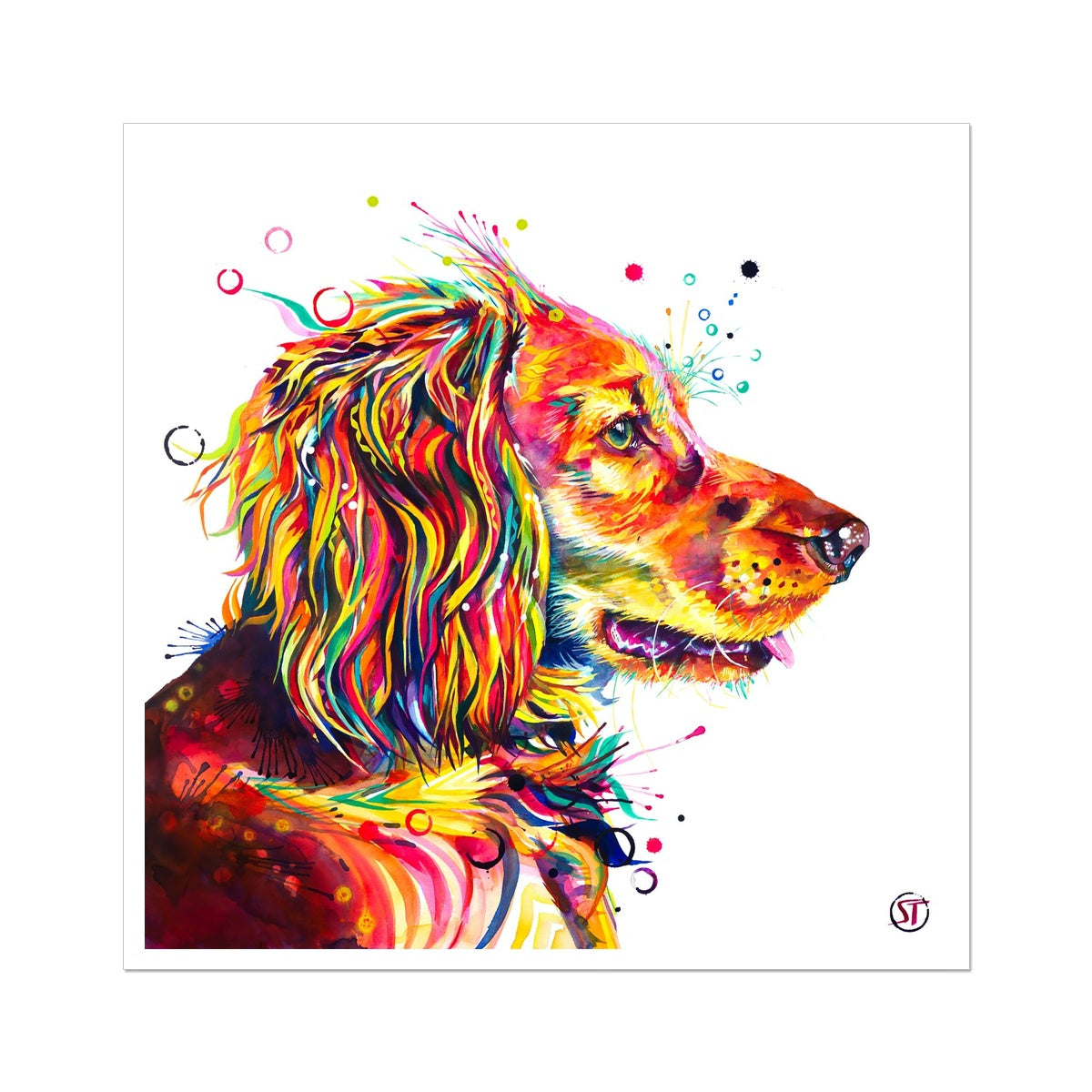 Wall Art | Dog Portrait | Pet Portrait Artists | Animal Print | Framed Art | Dog Artwork