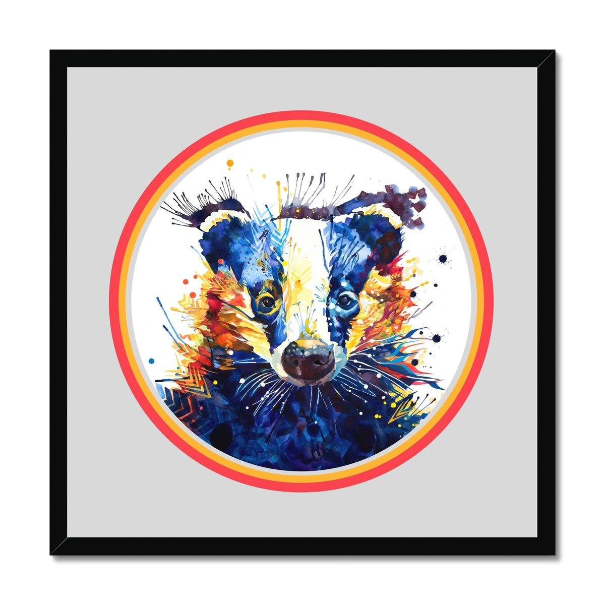 Wall Art | Modern Art | Framed Art | Sarah Taylor | Colourful Animal Art | Bright Wall Art