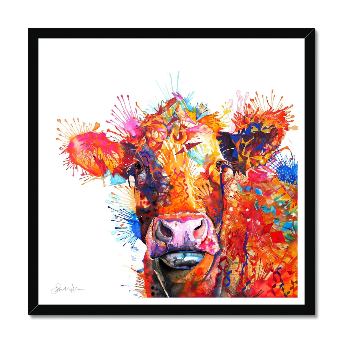 Highland Cow Painting | Highland Cow Painting (UK) | Wall Art | Animal Artwork | Sarah Taylor | Living Room Wall Art