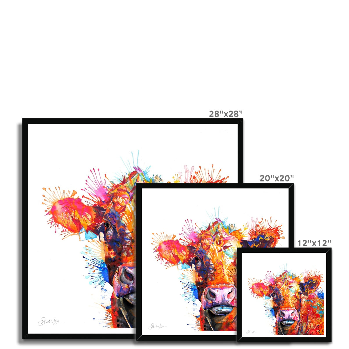 Highland Cow Painting | Highland Cow Painting (UK) | Wall Art | Animal Artwork | Sarah Taylor | Living Room Wall Art