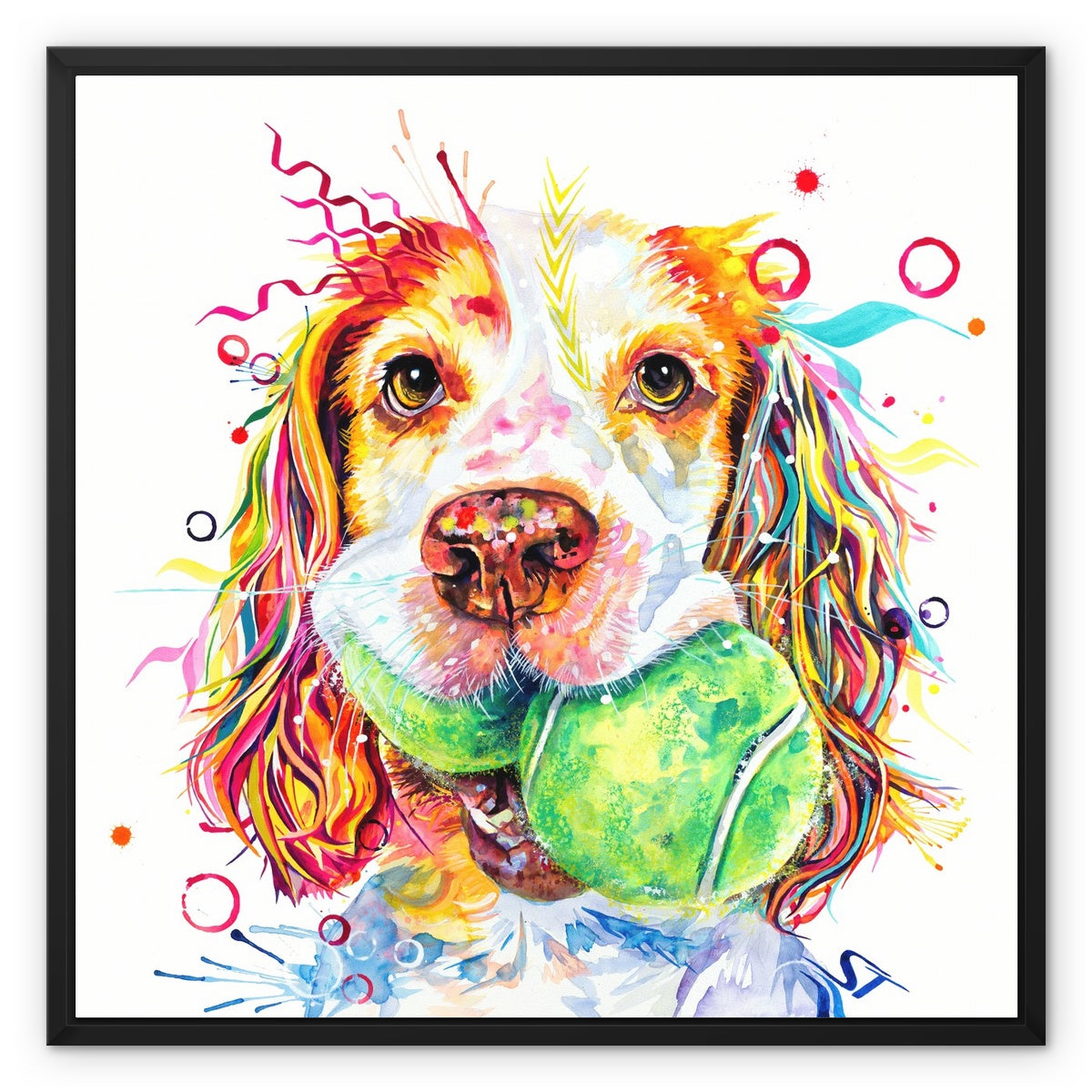 Dog Portrait | Dog Drawings | Wall Art | Modern Art | Dog Painting | Dog Portrait Artists UK
