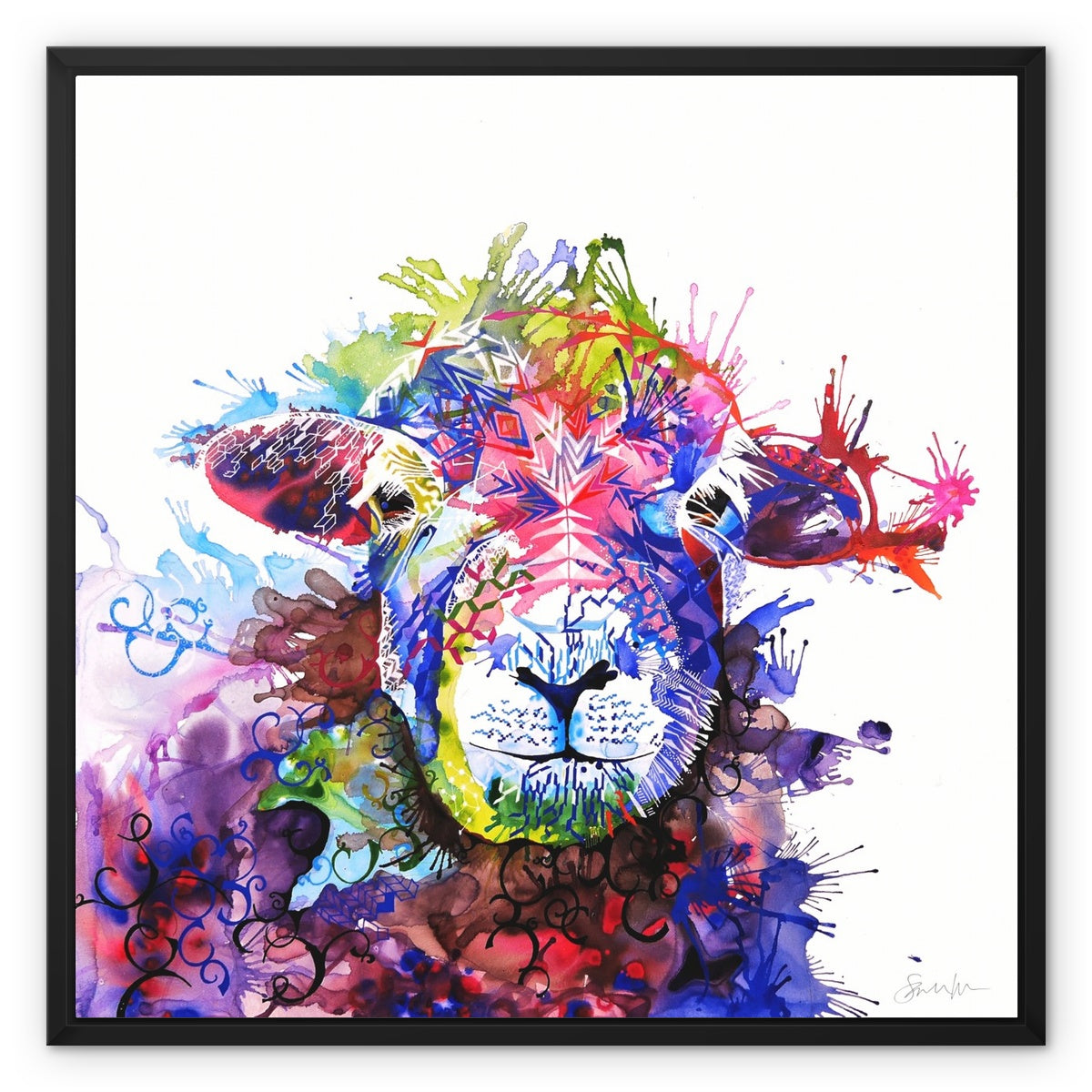 Gladys Framed Canvas-Fine art-Sarah Taylor Art