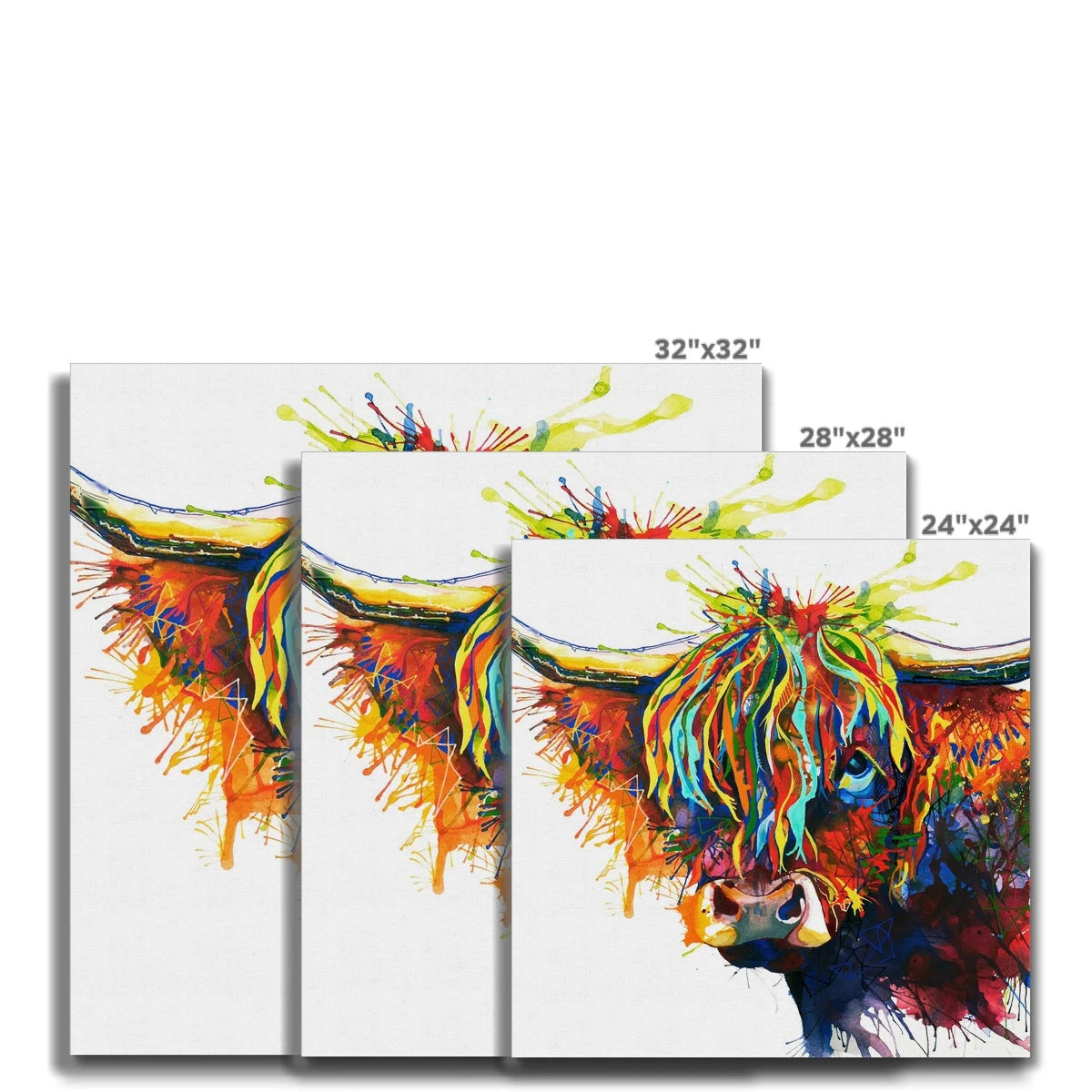 Highland Cow Painting | Highland Cow Painting (UK) | Animal Artwork | Highland Cattle Cushions | Sarah Taylor