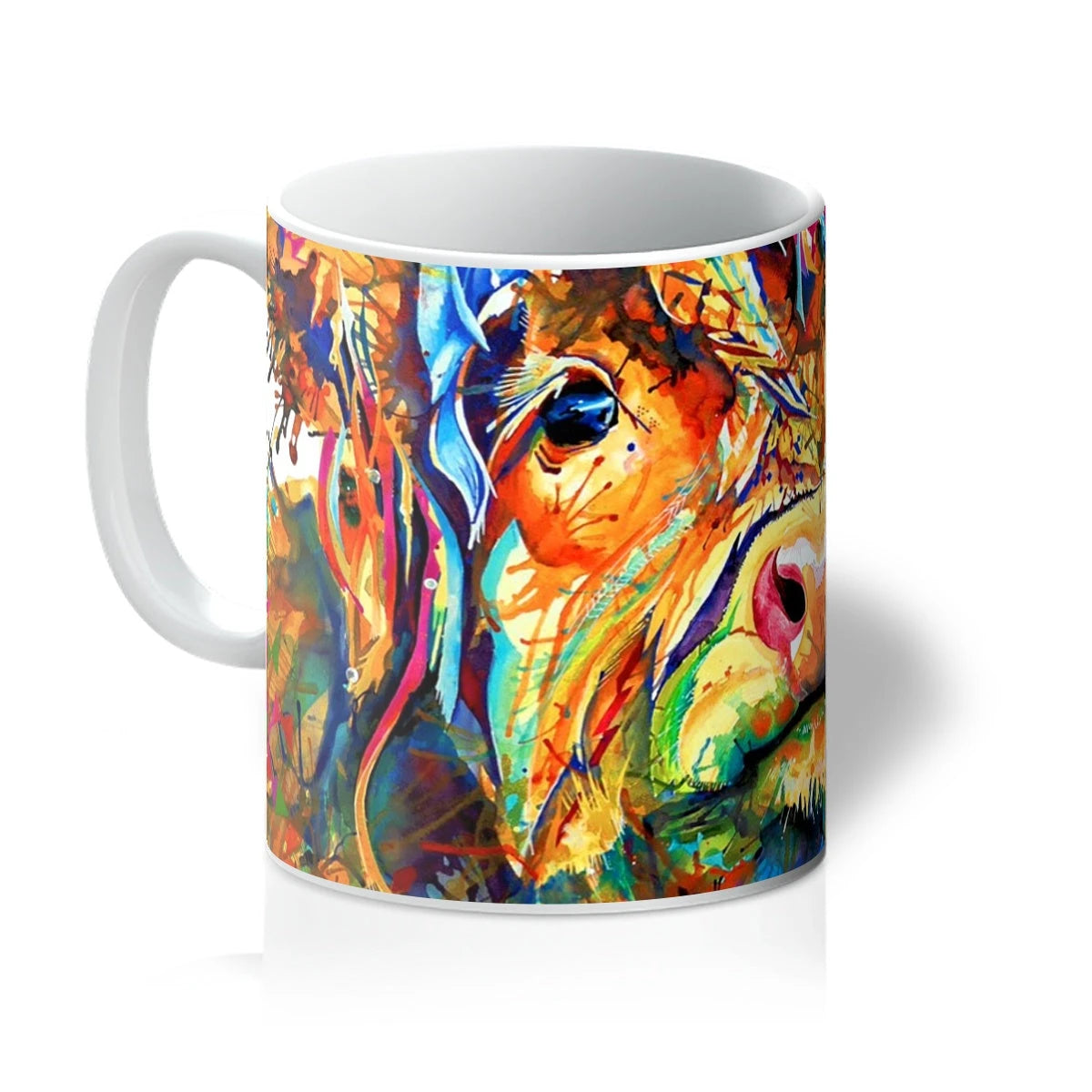 Highland cow Mug | Highland Cow Painting | Highland Cow Painting (UK) | Animal Artwork | Sarah Taylor | Modern Art | Pet Portraits | Animal Print | Animal Picture