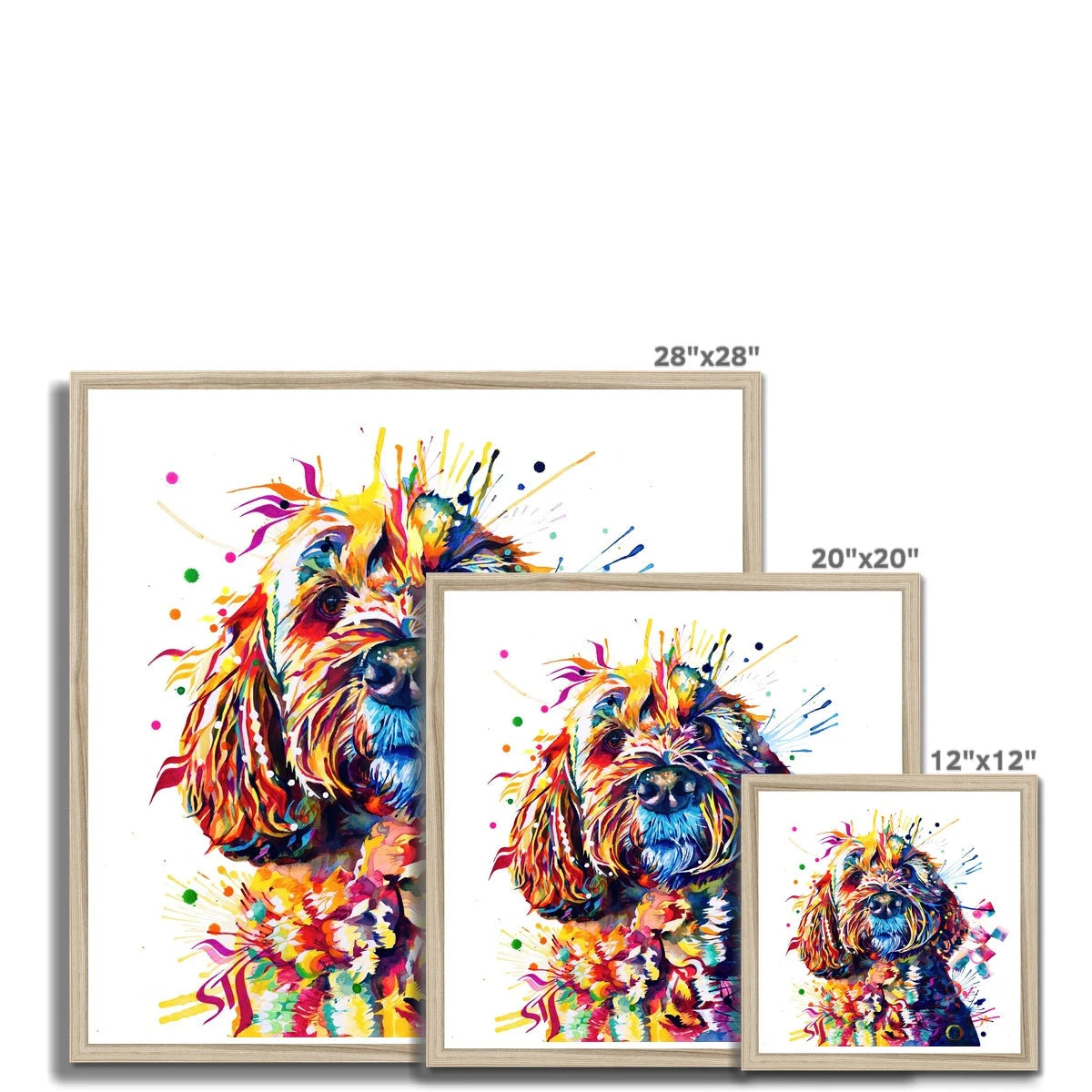 Dog Drawings | Dog Portrait | Pet Portrait | Framed Prints | Wall Prints | Living Room Wall Art
