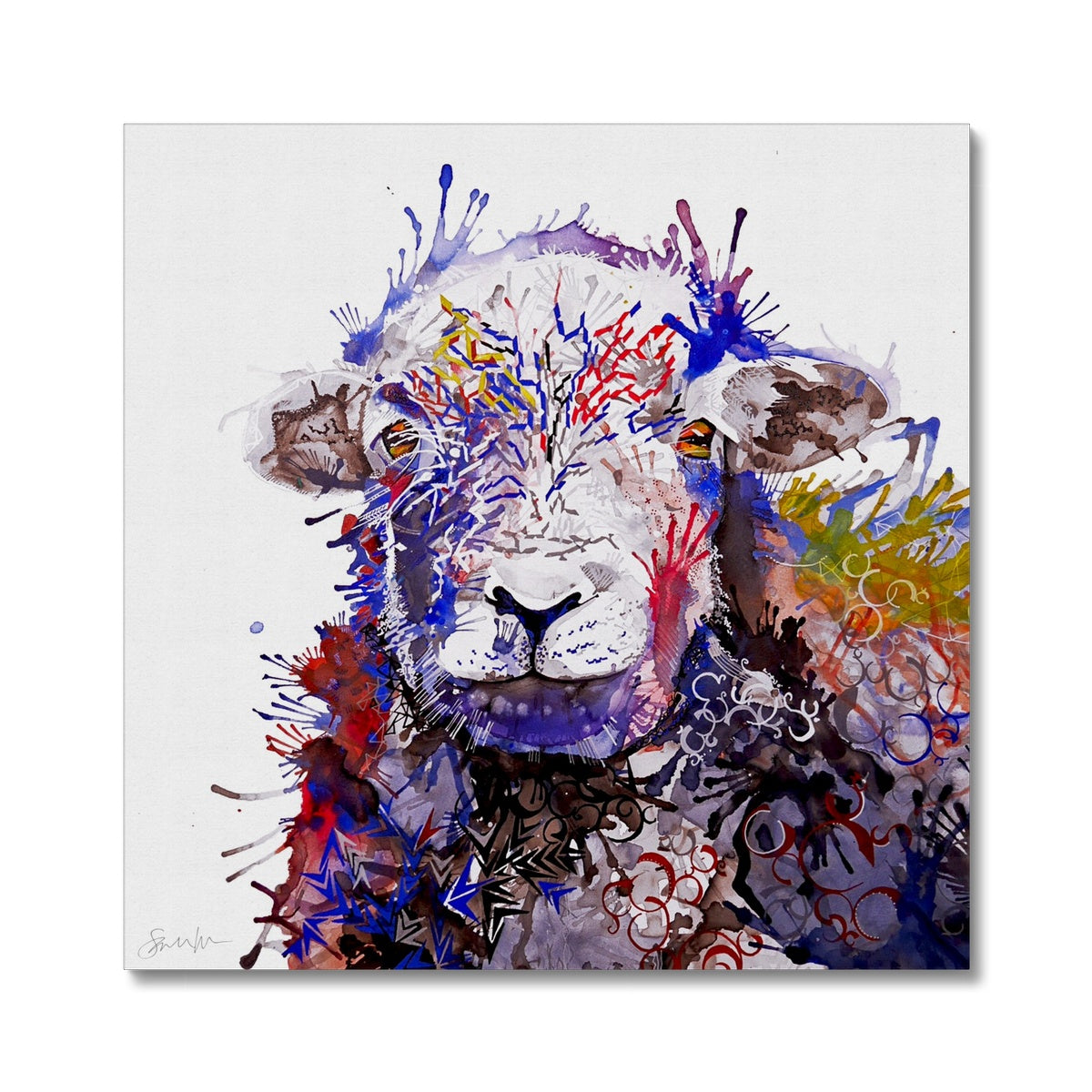 Framed Art | Sarah Taylor | Wall Art | Framed Prints | Abstract Art | Colourful Animal Art