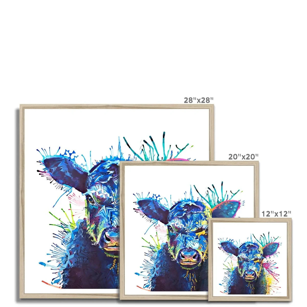 Highland Cow Painting | Highland Cow Painting (UK) | Wall Art | Animal Artwork | Sarah Taylor | Living Room Wall Art