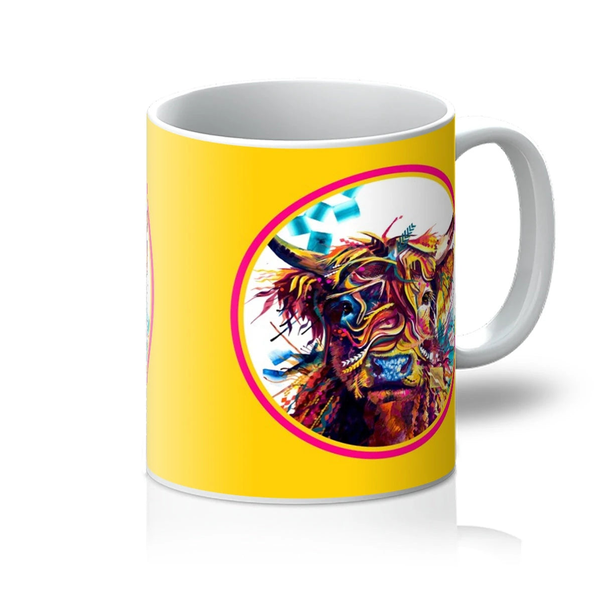 Highland Cow Mug | Animal Mugs | Animal On Mugs | Animal Art | Sarah Taylor | Abstract Wall Art | Framed Art | Modern Art | Framed Prints | Animal Portraits