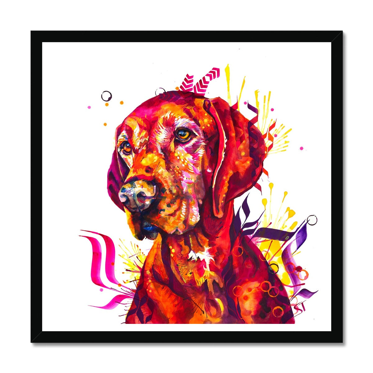 Dog Drawings | Dog Portrait | Pet Portrait | Framed Prints | Wall Prints | Living Room Wall Art