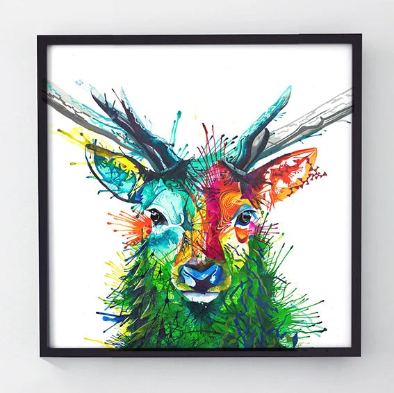 Wall Art | Framed Prints | Wildlife Art | Sarah Taylor | Modern Art | Framed Wall Art | Abstract Art | Framed Art | Bright Wall Art | Colourful Animal Art
