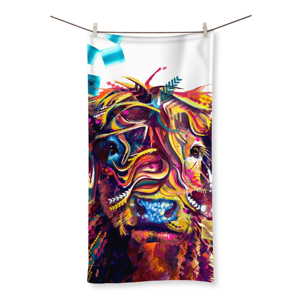 Highland Cow Painting | Modern Art | Pet Portraits | Animal Print | Sarah Taylor