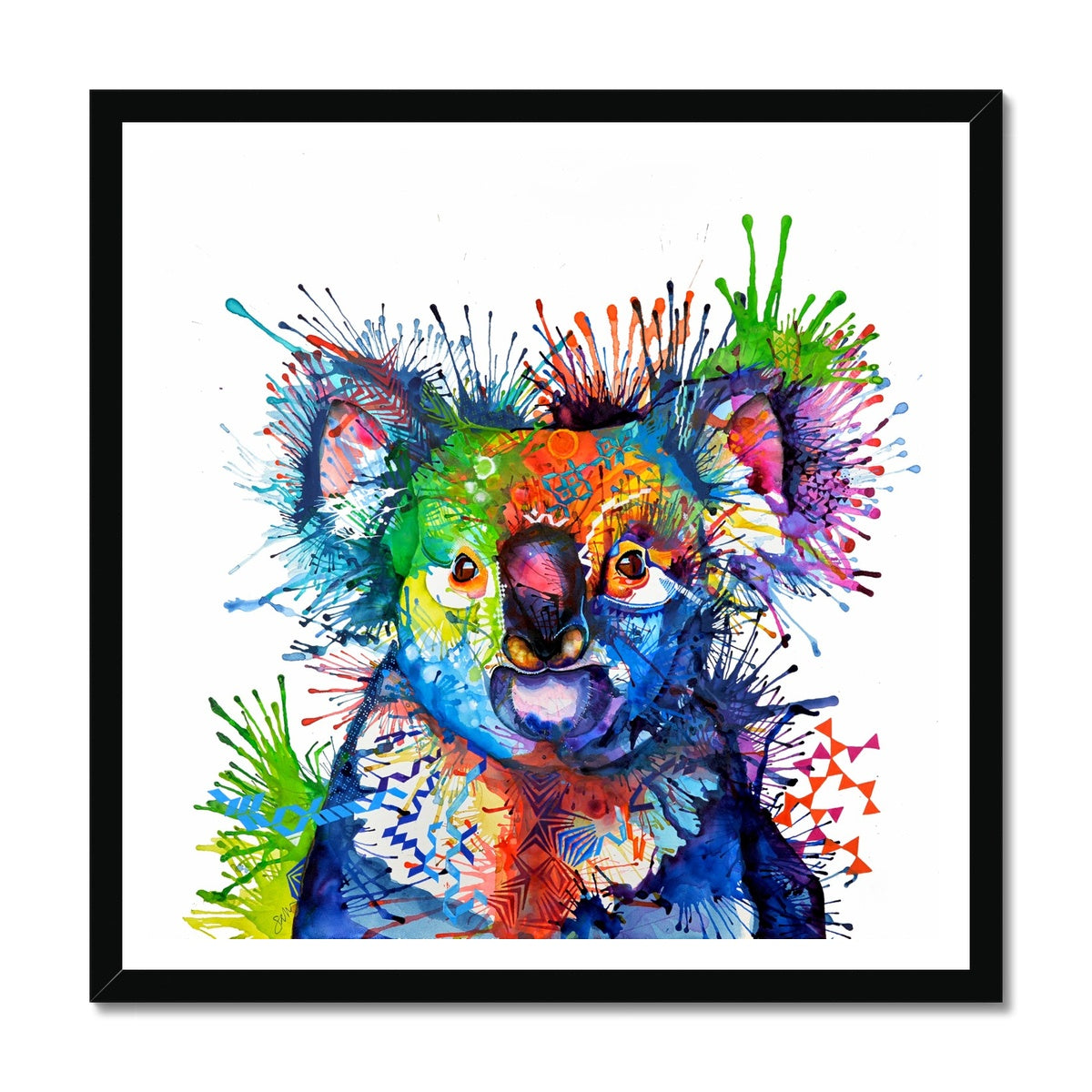 Framed Art | Sarah Taylor | Wall Art | Framed Prints | Abstract Art | Colourful Animal Art