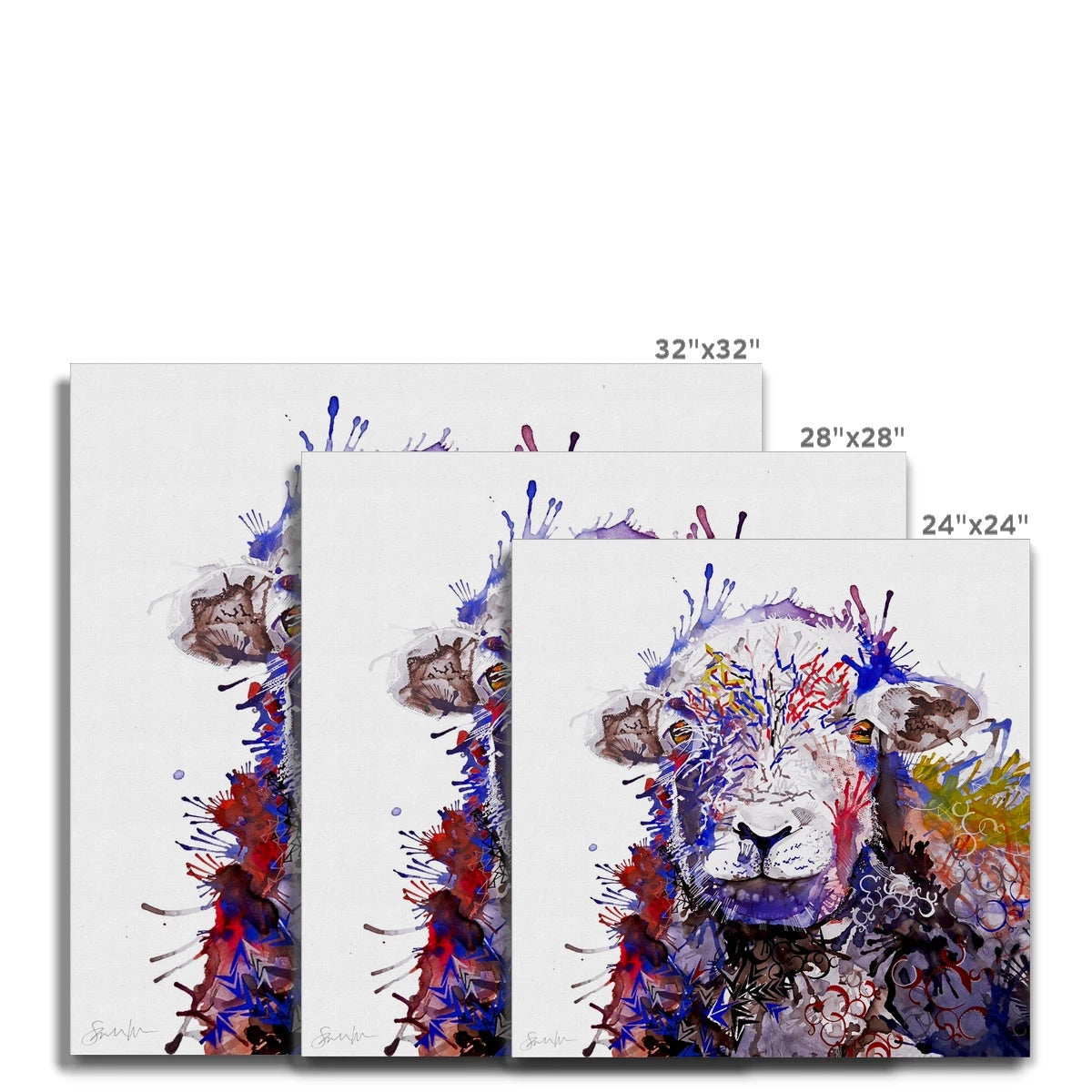 Framed Art | Sarah Taylor | Wall Art | Framed Prints | Abstract Art | Colourful Animal Art