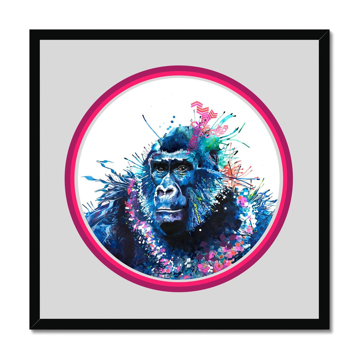 Wall Art | Framed Prints | Sarah Taylor | Modern Art | Framed Wall Art | Pet Portraits | Abstract Art | Framed Art | Bright Wall Art | Colourful Animal Art