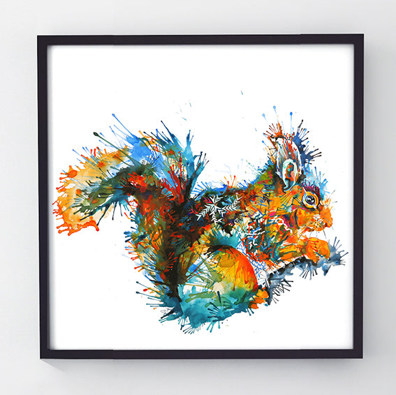 Felicity The Squirrel - Original Squirrel Painting-Originals-Sarah Taylor Art
