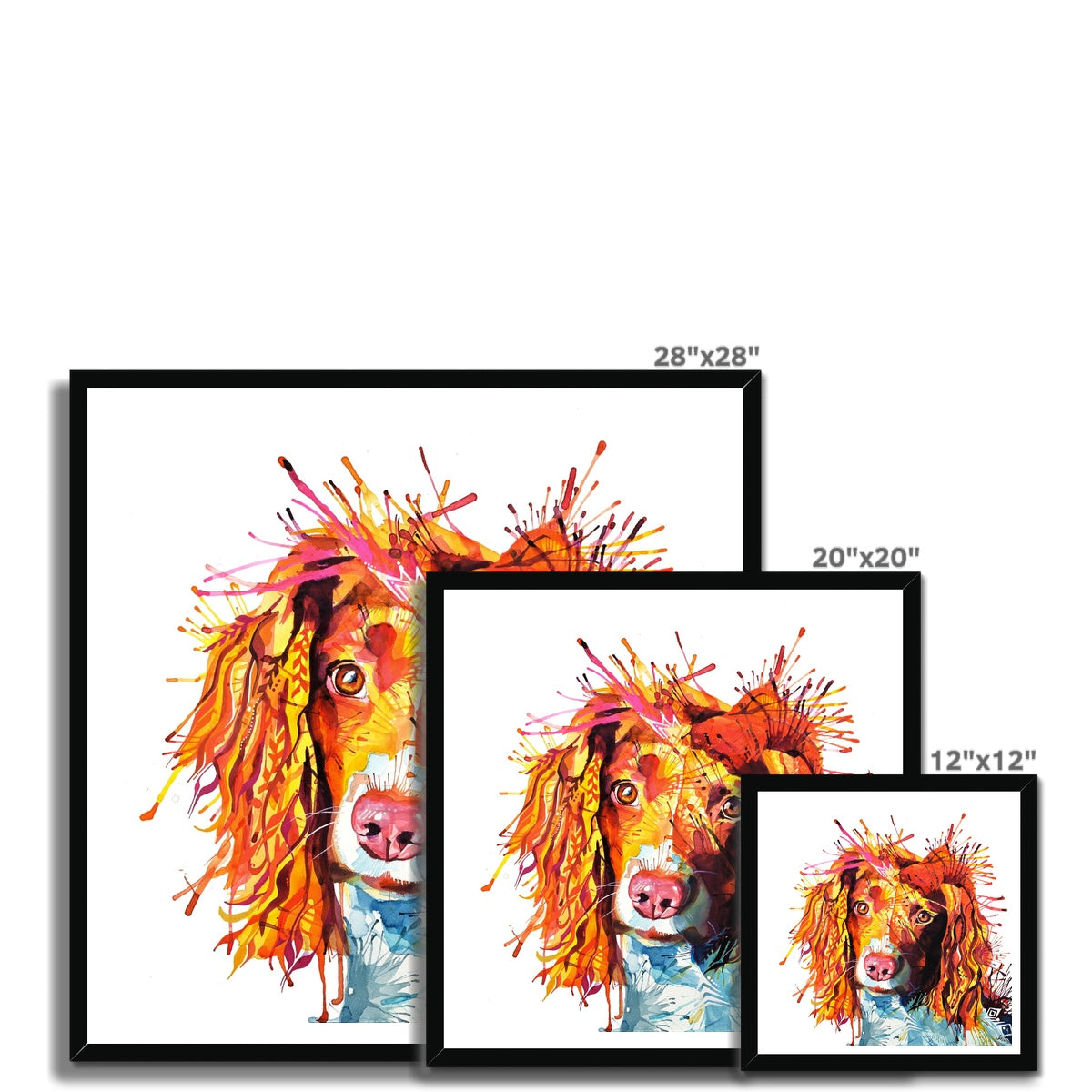 Dog Drawings | Dog Portrait | Dog Canvas Prints | Personalised Dog Portrait | Sarah Taylor | Framed Prints | Wall Prints