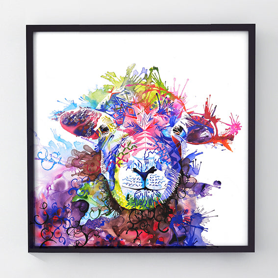 Wall Art | Framed Prints | Sarah Taylor | Modern Art | Framed Wall Art | Pet Portraits | Abstract Art | Framed Art | Bright Wall Art | Colourful Animal Art