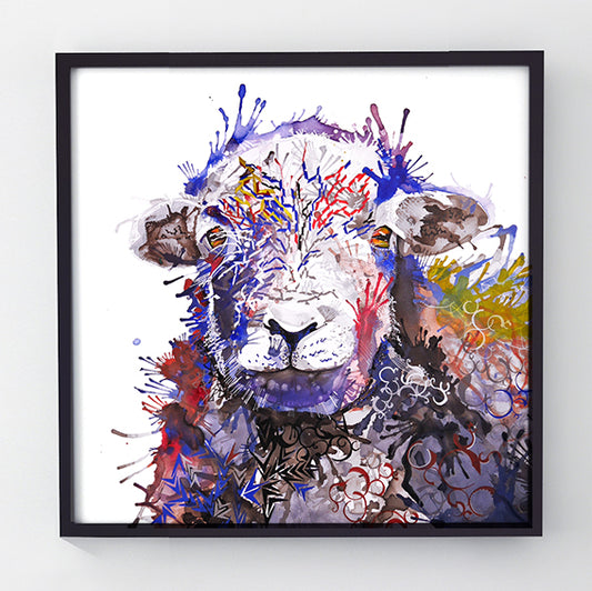 HerdyGerdy - Original sheep painting-Originals-Sarah Taylor Art