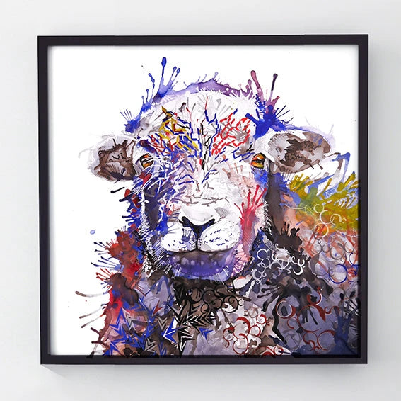 Wall Art | Framed Prints | Sarah Taylor | Modern Art | Framed Wall Art | Pet Portraits | Abstract Art | Framed Art | Bright Wall Art | Colourful Animal Art