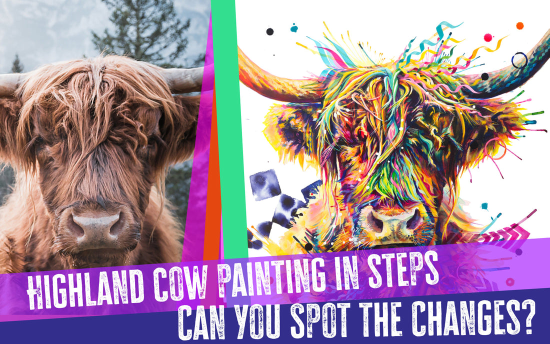 A New Highland Cow Painting: Can You Spot the Changes?