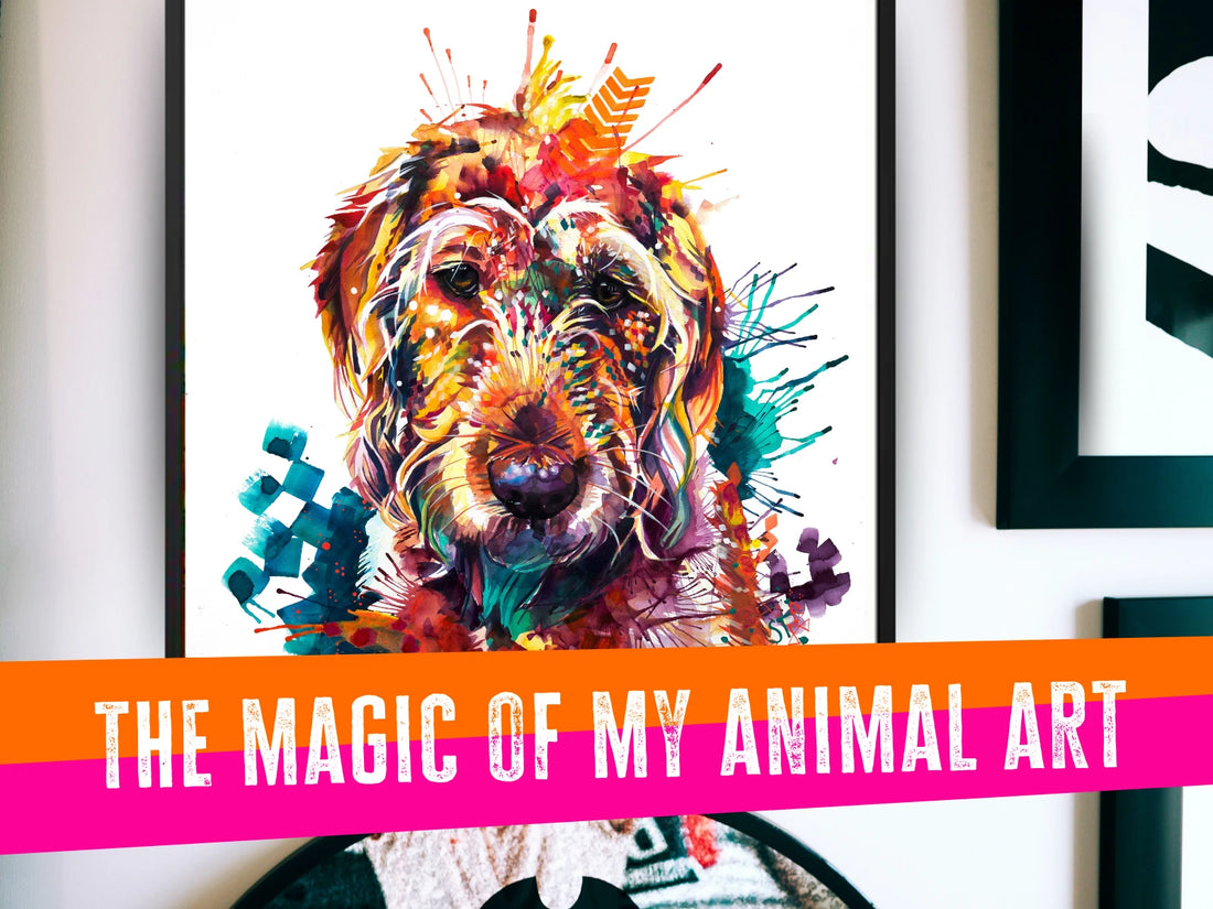 dog painting